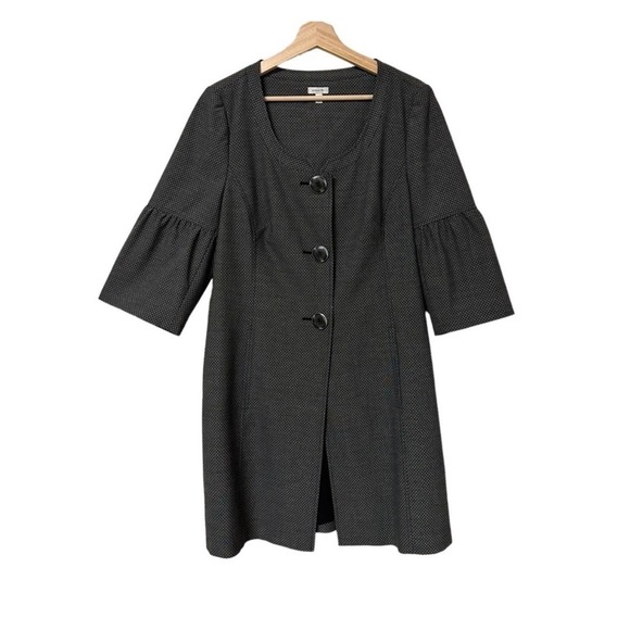 Semantiks Jackets & Blazers - Semantiks Women's Textured Button Front Jacket Large Academia Business Casual